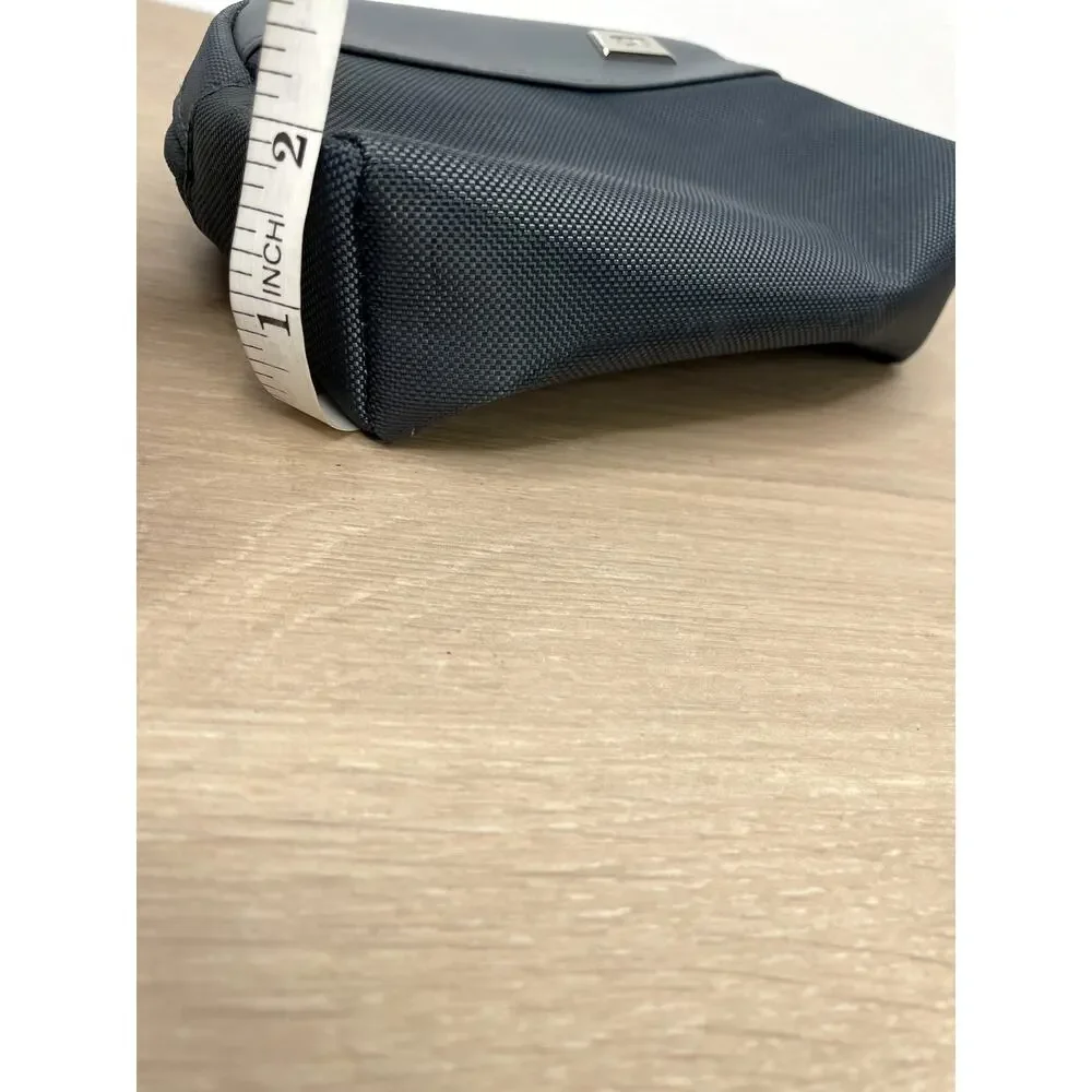Tumi for Delta Small Zip Pouch Travel Case Cosmetic Bag Toiletry Bag